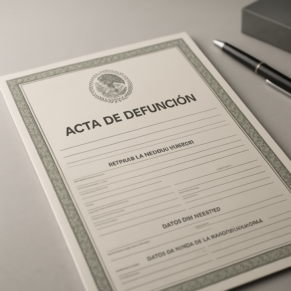 Acta de Defuncion